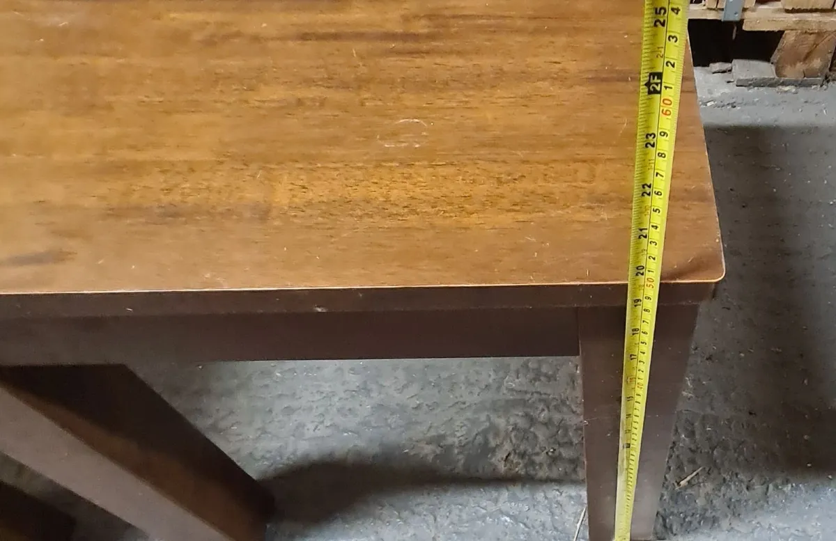 Pair of Wooden Square Side / Bedside Tables - Image 3