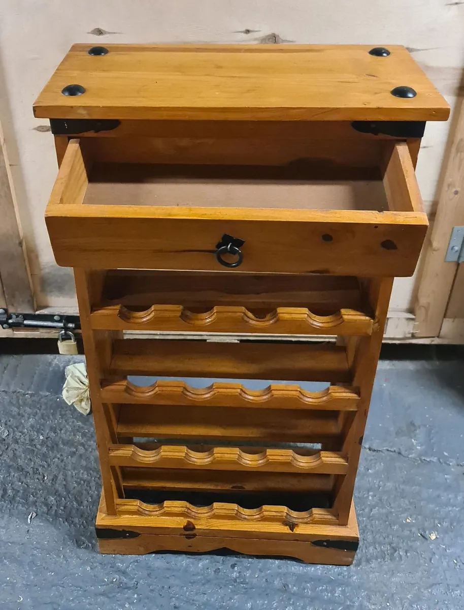 Solid Wooden Wine Rack Cabinet - Image 2