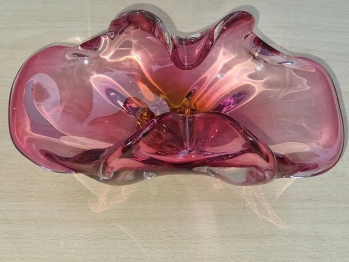 Czech Art Glass Bowl by Josef Hospodka, Chribska - Image 2