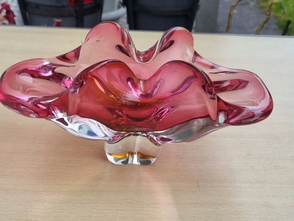 Czech Art Glass Bowl by Josef Hospodka, Chribska - Image 1