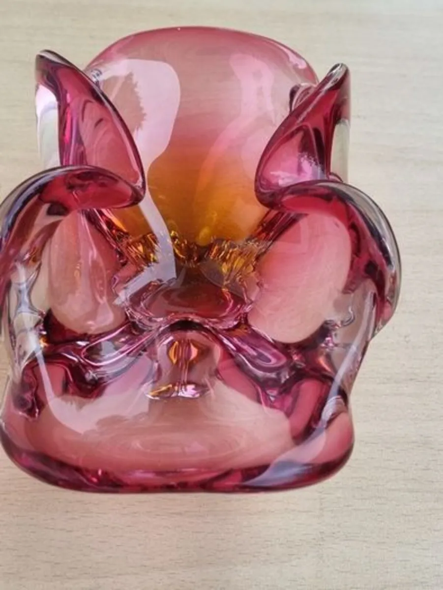 Czech Art Glass Bowl by Josef Hospodka, Chribska - Image 4