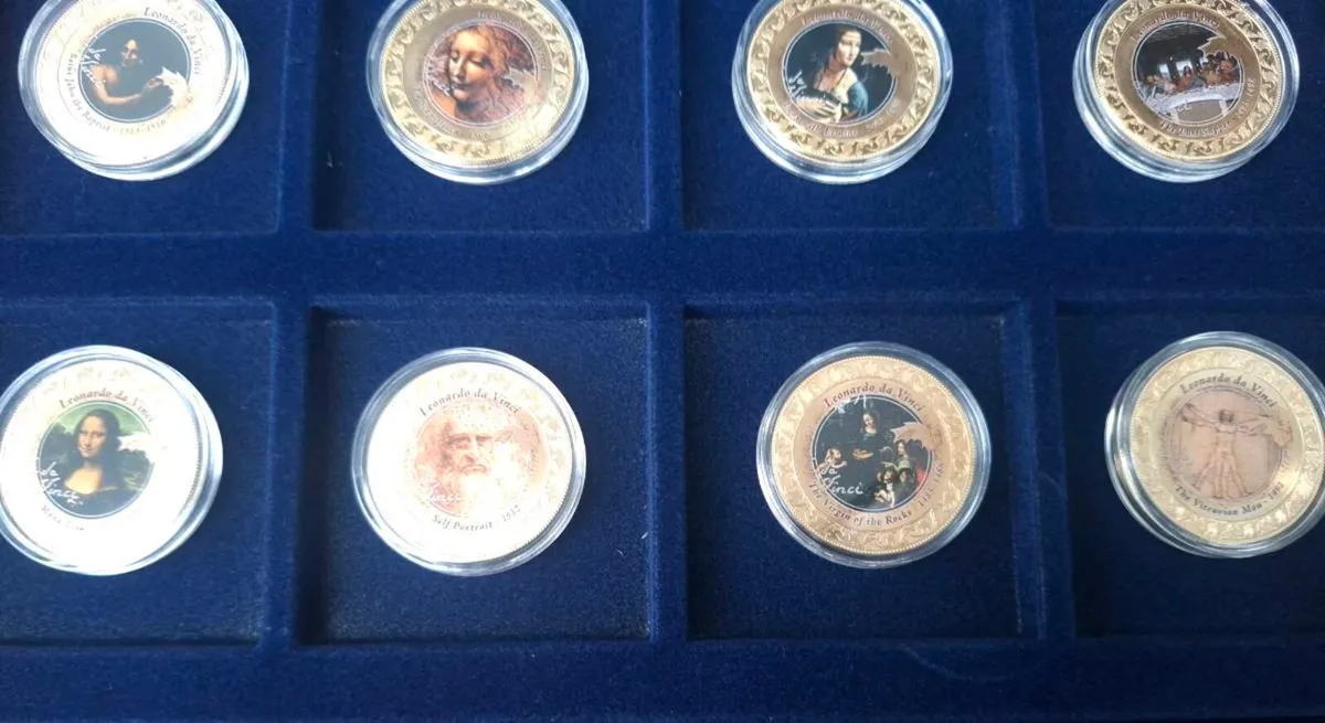 Complete Leonardo Da Vinci Limited Edition Coins - Image 3