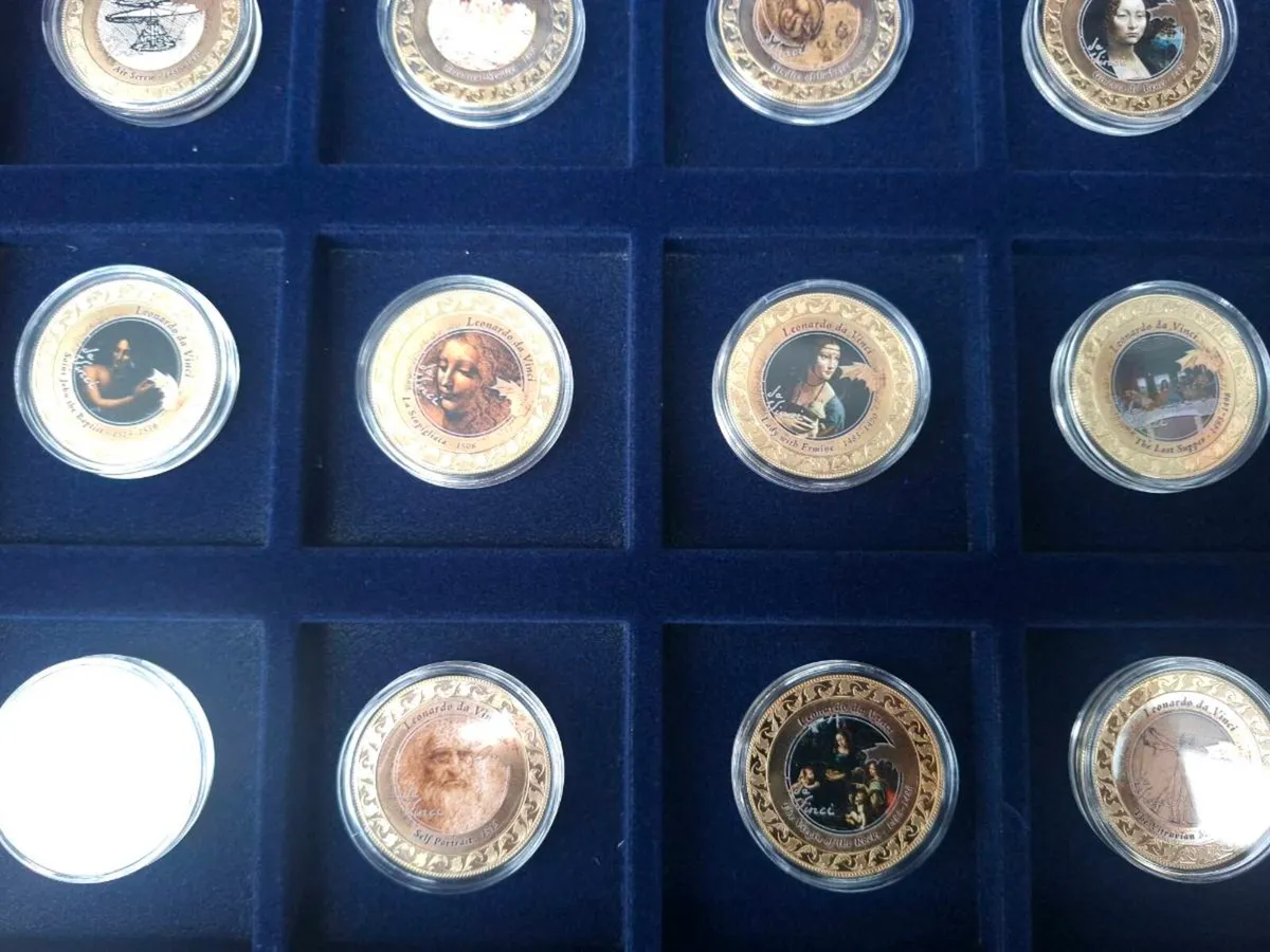 Complete Leonardo Da Vinci Limited Edition Coins - Image 4