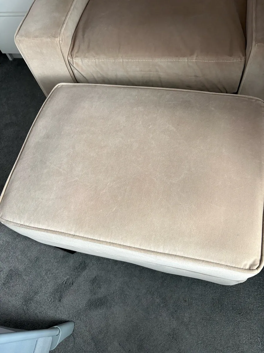 Frances Brennan Armchair & Foot Stool - Image 3
