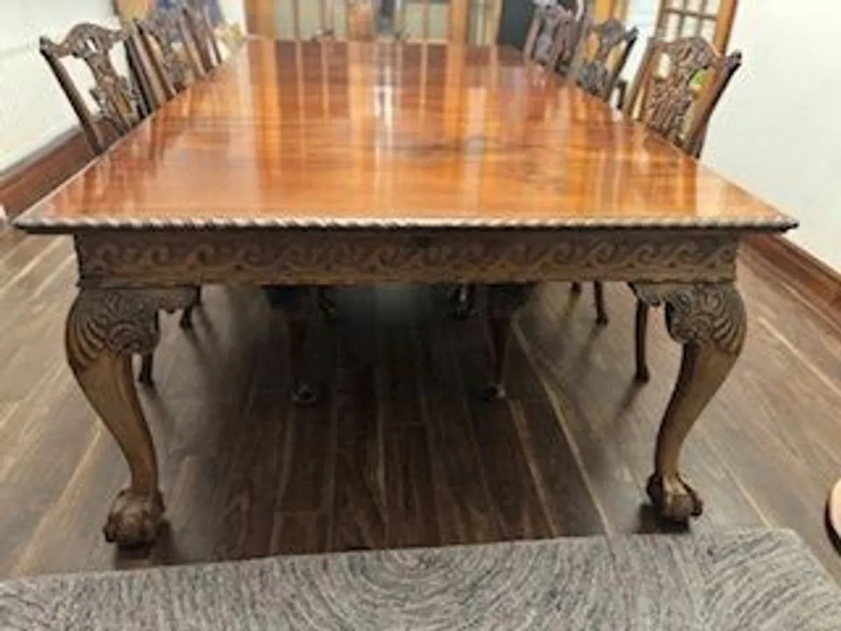 Vintage mahogany table - Image 4