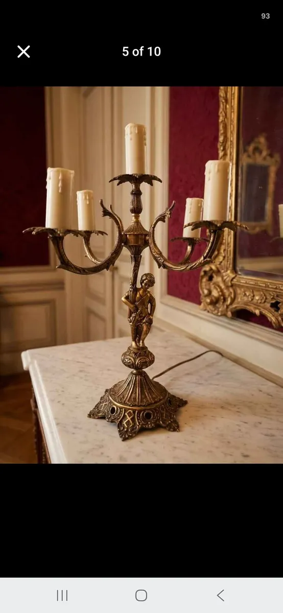 Antique candleabras - Image 3