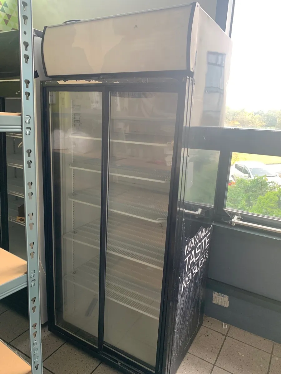 Large double door shop fridge