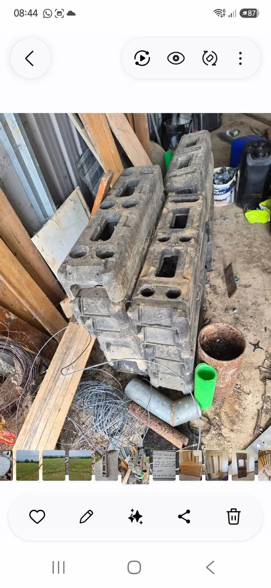 Site fencing blocks