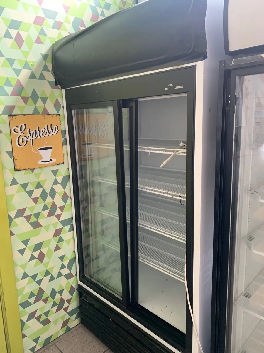 Large double door shop fridge