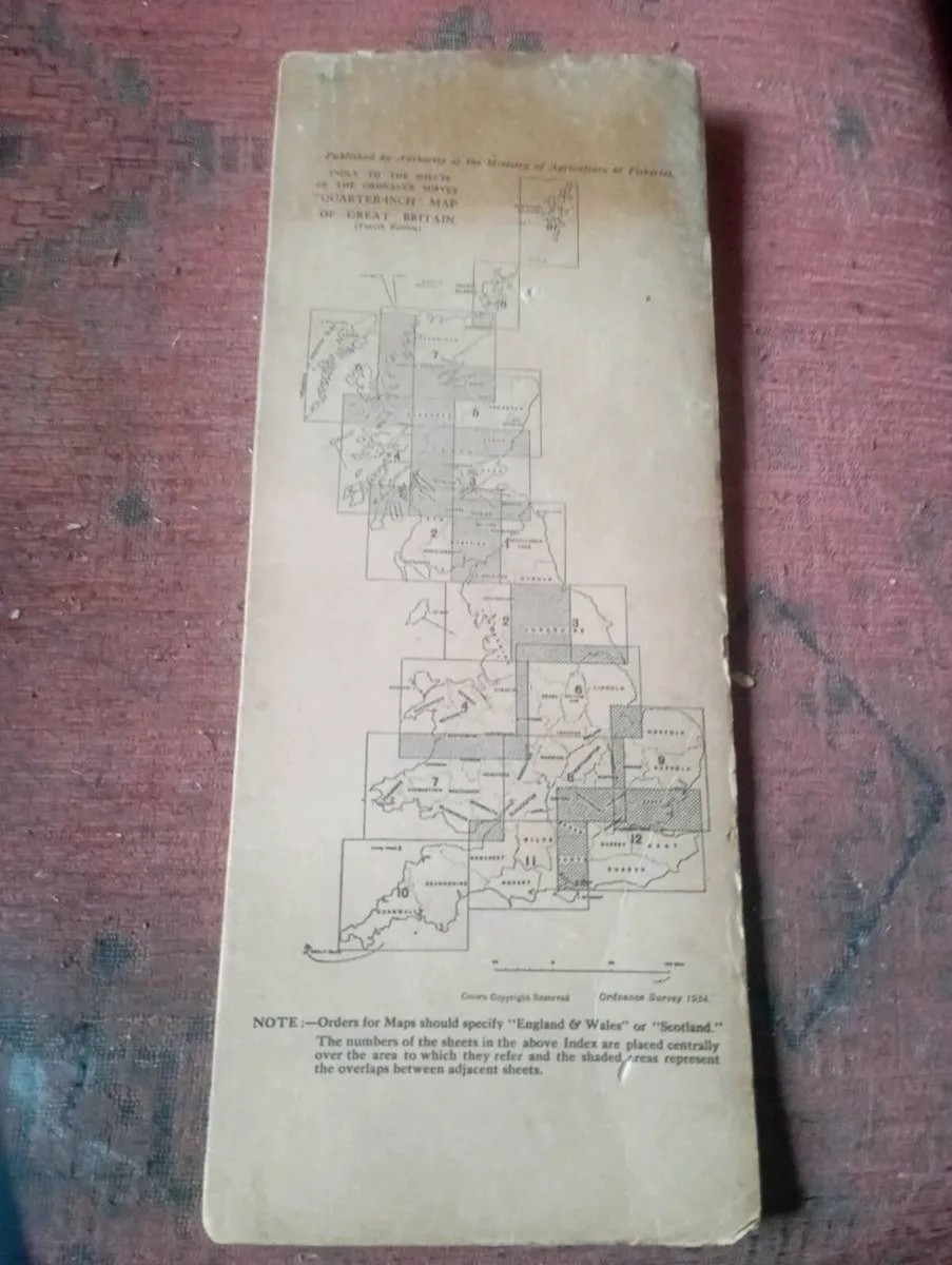 VINTAGE ORDNANCE SURVEY OF GREAT BRITAIN - Image 2