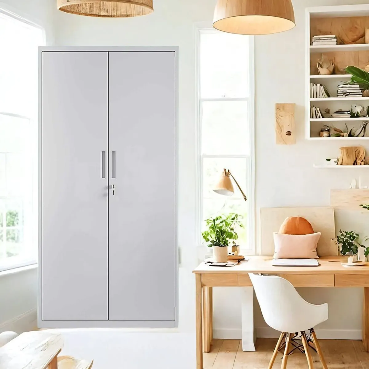 Multi purpose storage cabinet (Grey)-FREE DELIVERY - Image 1