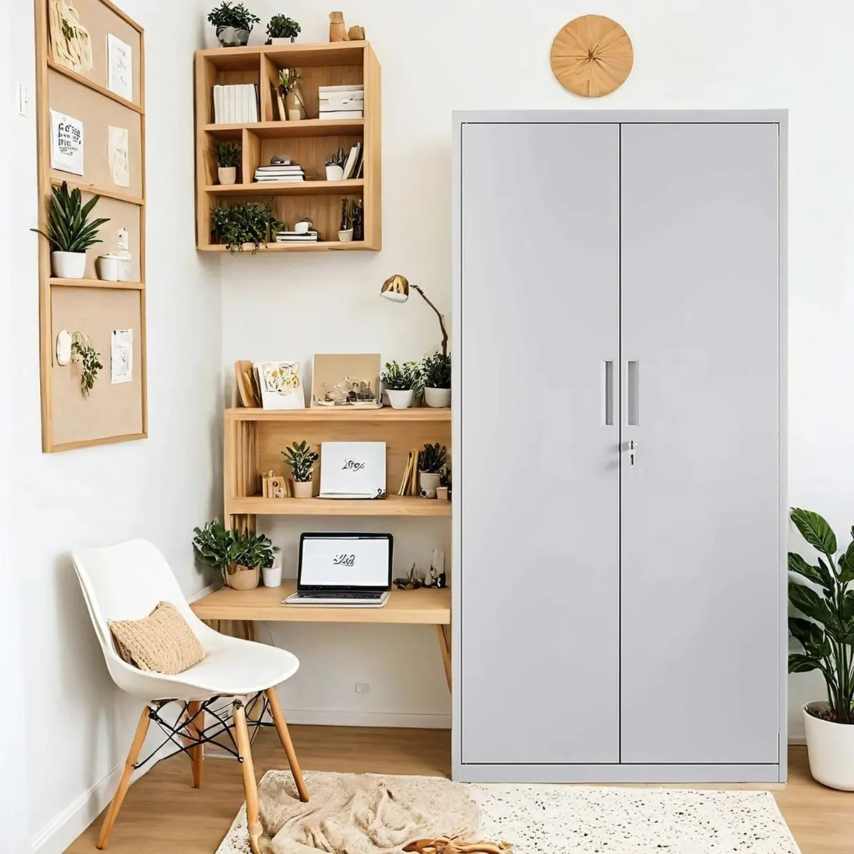Multi purpose storage cabinet (Grey)-FREE DELIVERY - Image 3
