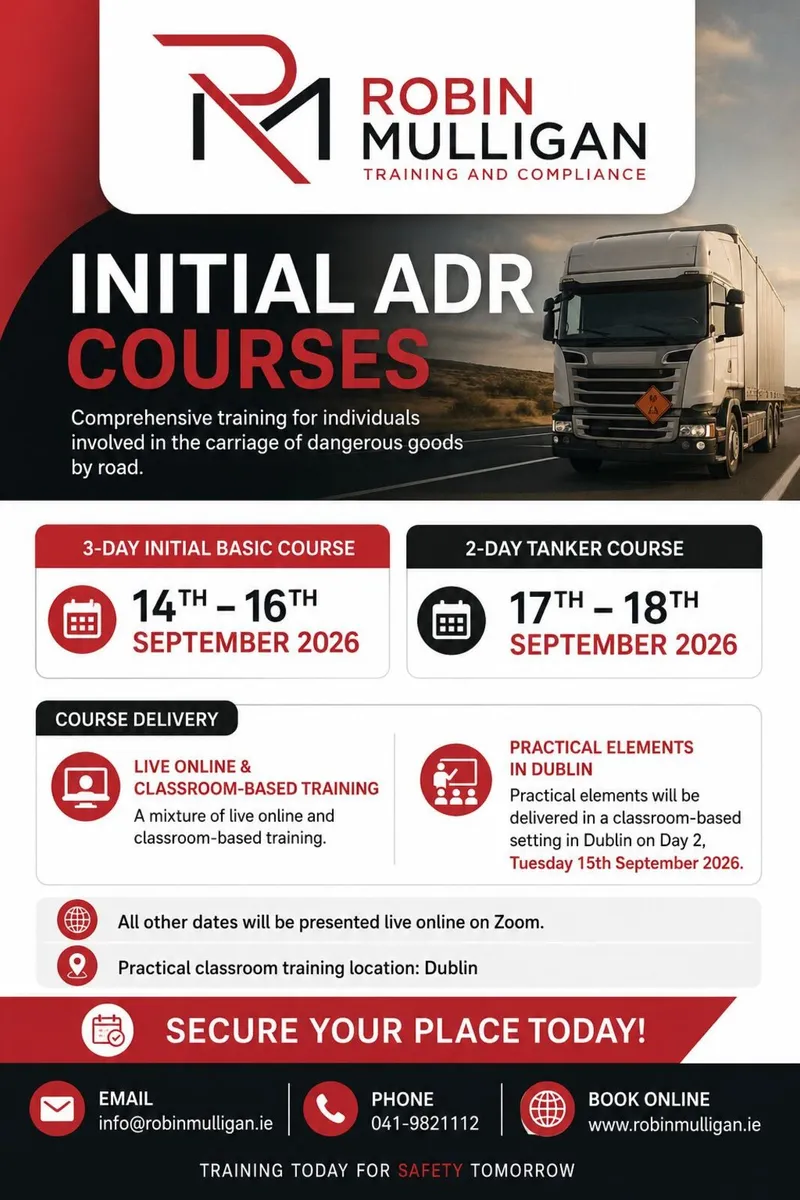 Initial ADR Hazfreight® Course Online