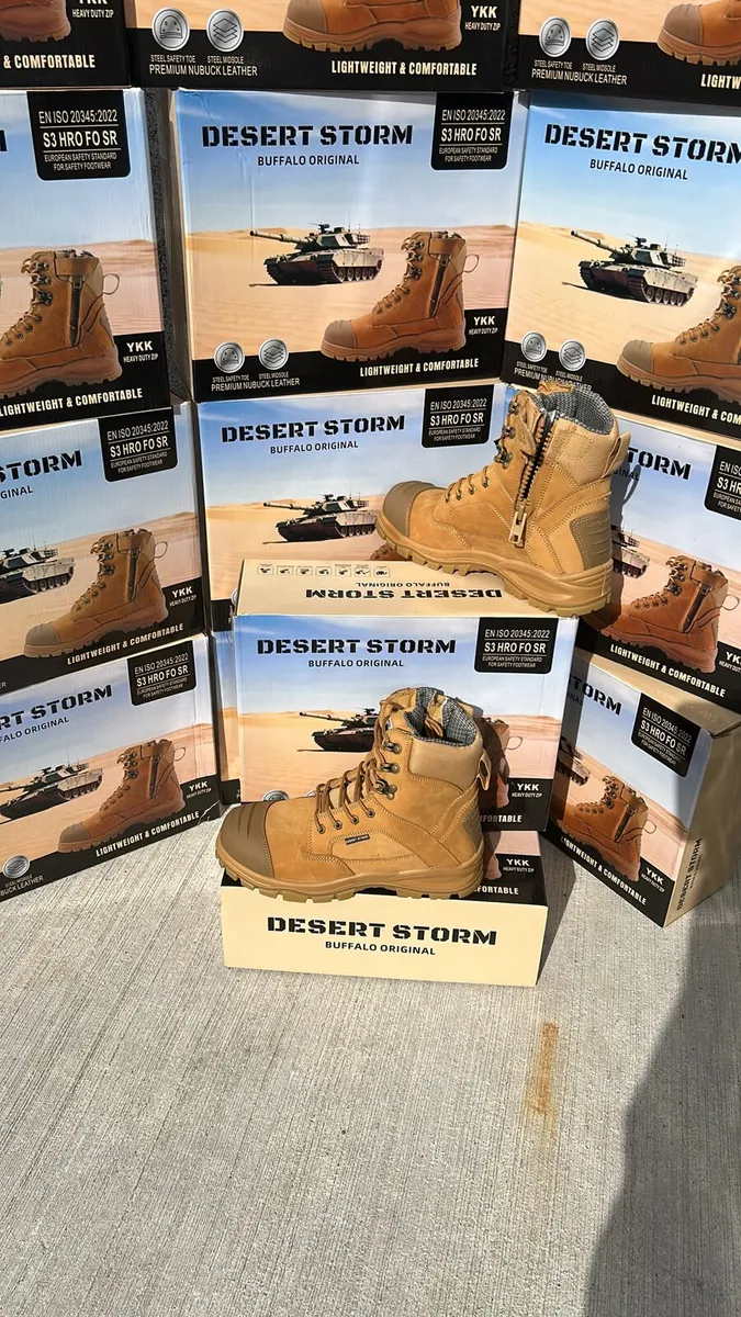 Desert Storm S3 Zip Work Boots all sizes - Image 4