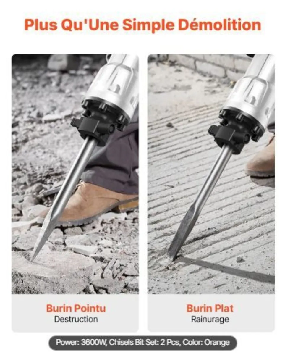 Demolition Jack Hammer, 3500W - Image 4