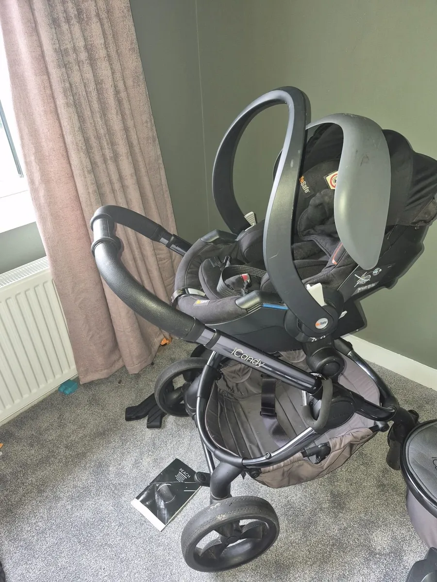 Pram  i candy peach 3 in 1 trave system - Image 3