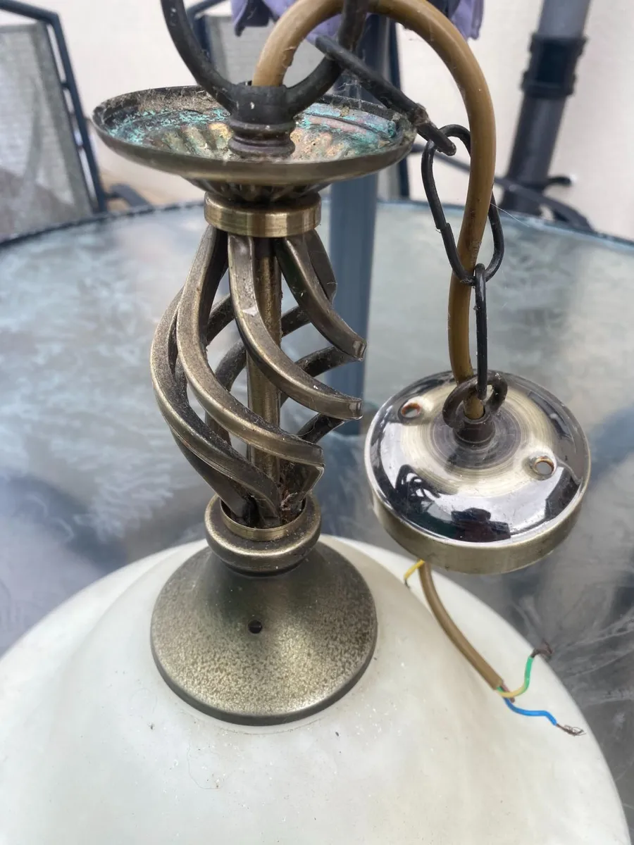 Antique Hanging Ceiling Light - Image 4