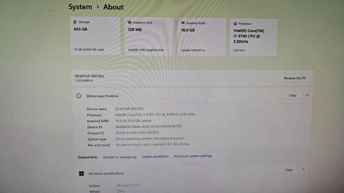 Lenovo ThinkCentre M720t i7/16GB/1Tb SSF Mini PC - Image 4