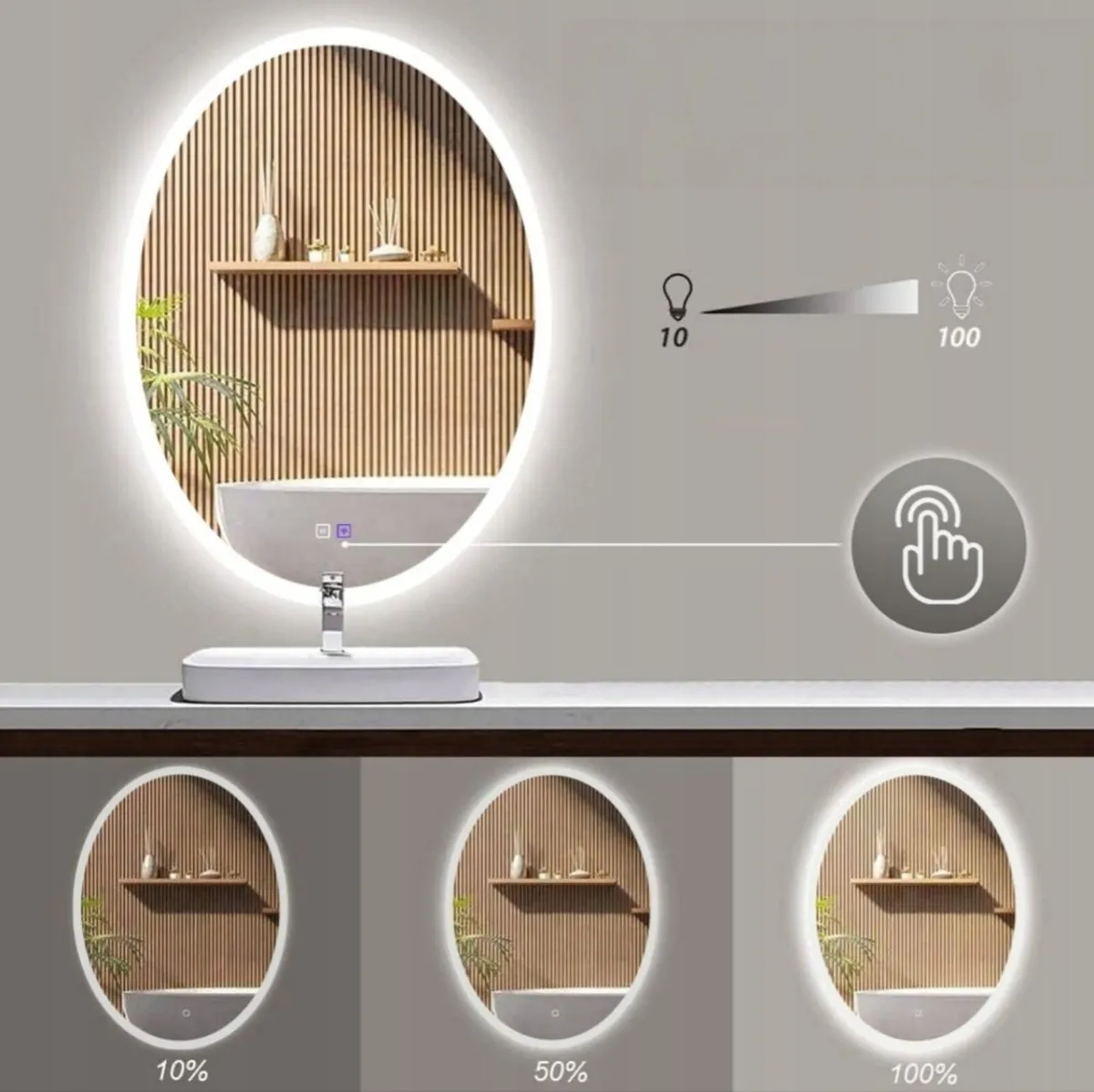LED Bathroom Mirror Vanity Makeup Cosmetic Bright - Image 4