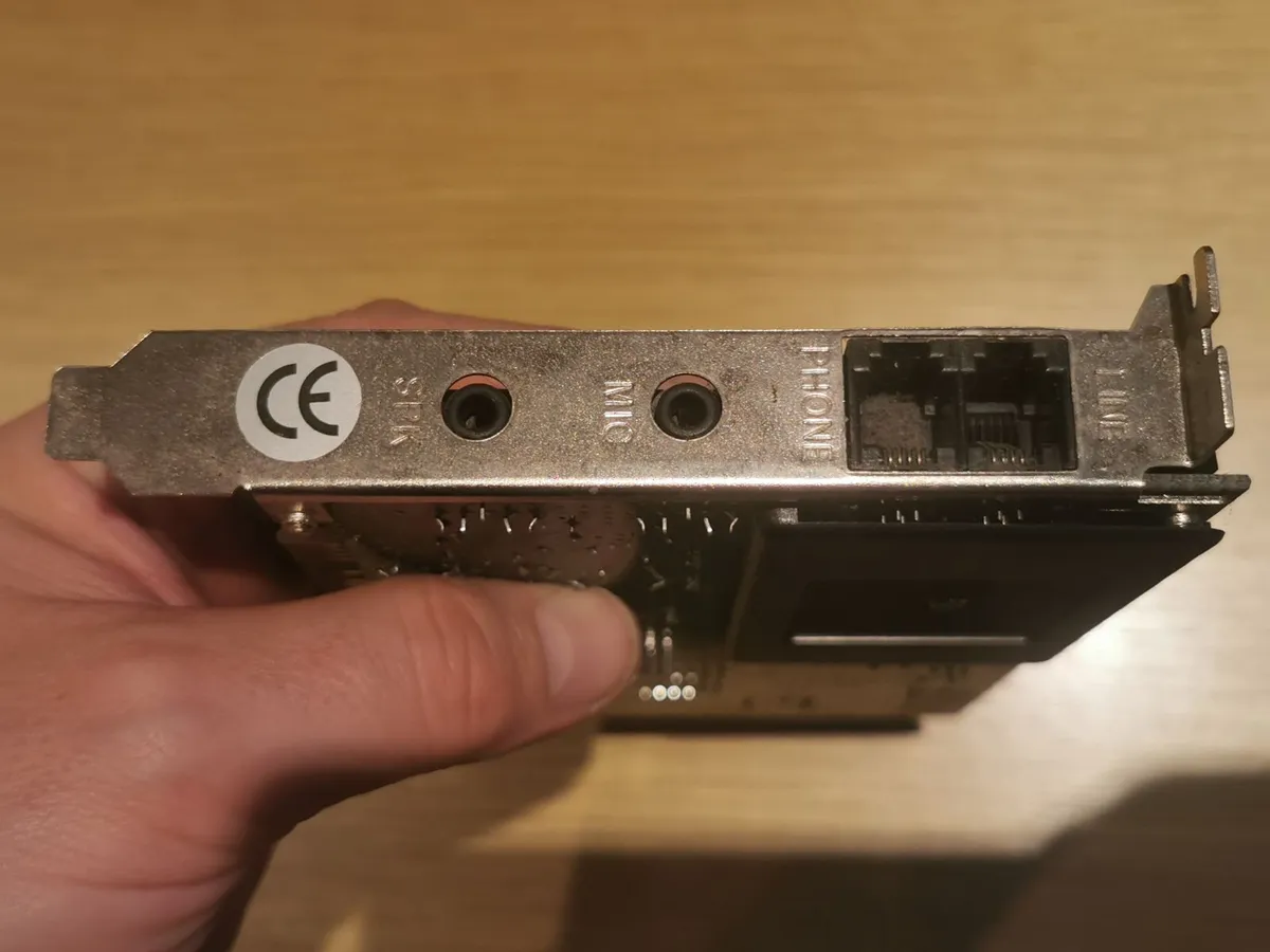 Vintage PCI phone modem 1990s dialup dial up - Image 1
