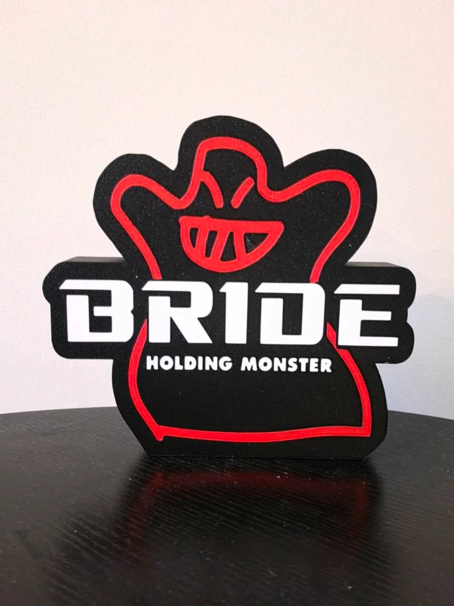 Bride JDM Drifting Car Seat Logo Light - Image 2