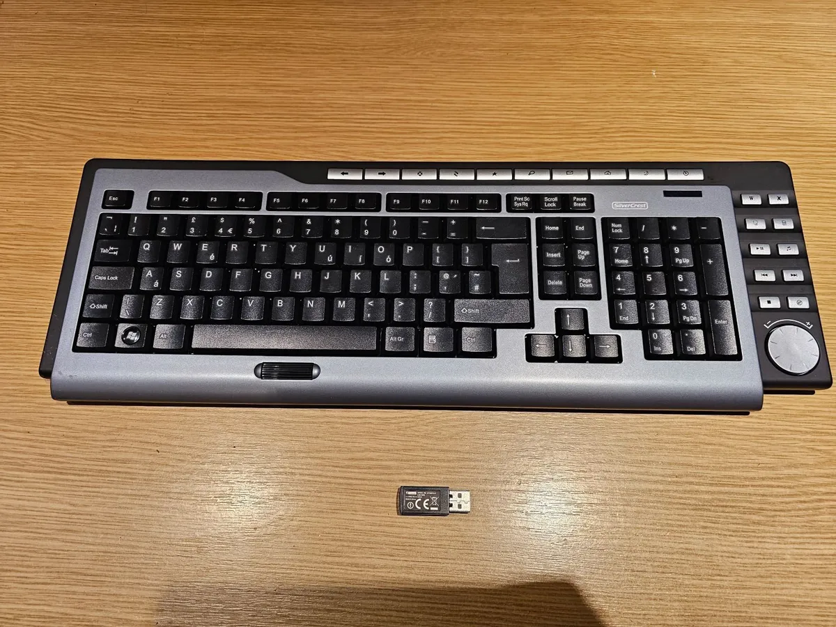 Wireless Keyboard multimedia Lidl Silvercrest - Image 1