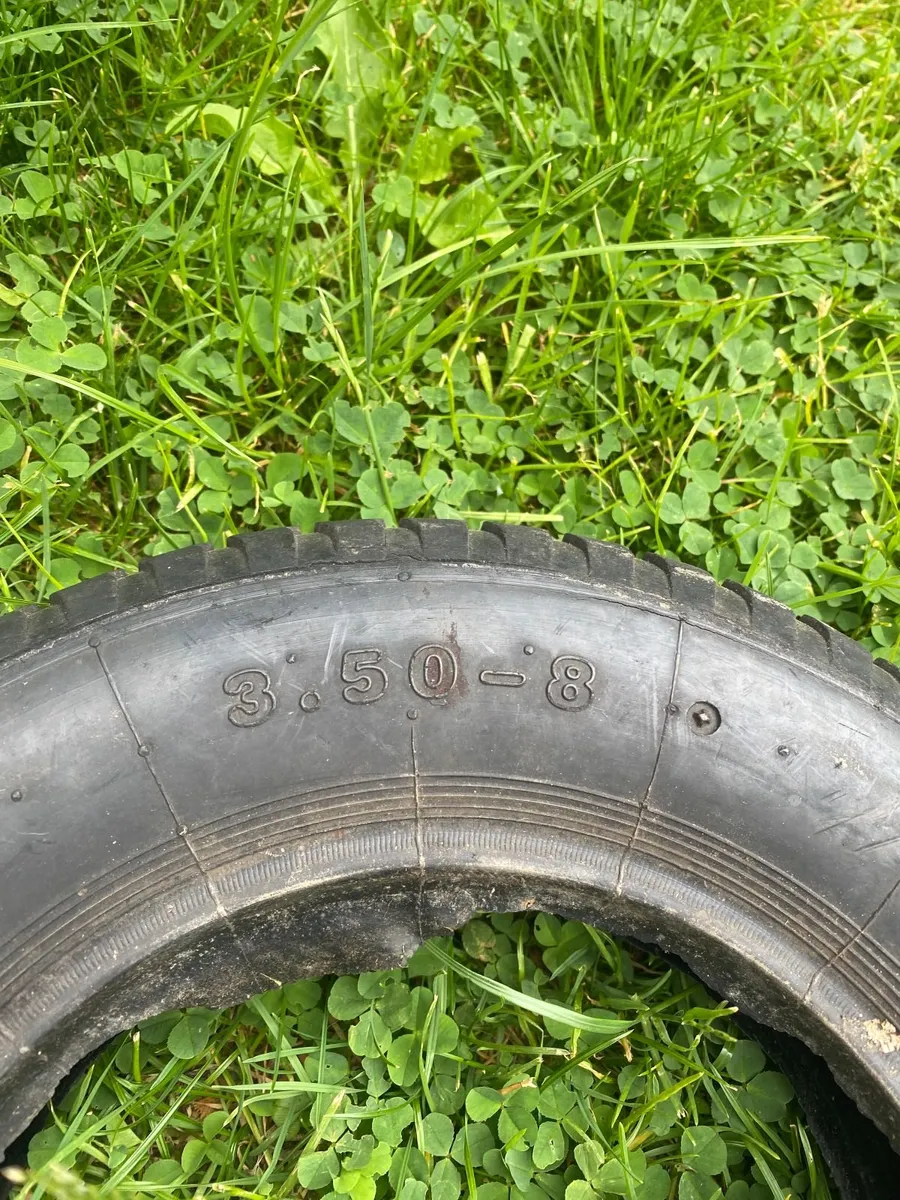 2 x Wheelbarrow wheels 3.50 - 8 Spares Repairs - Image 1