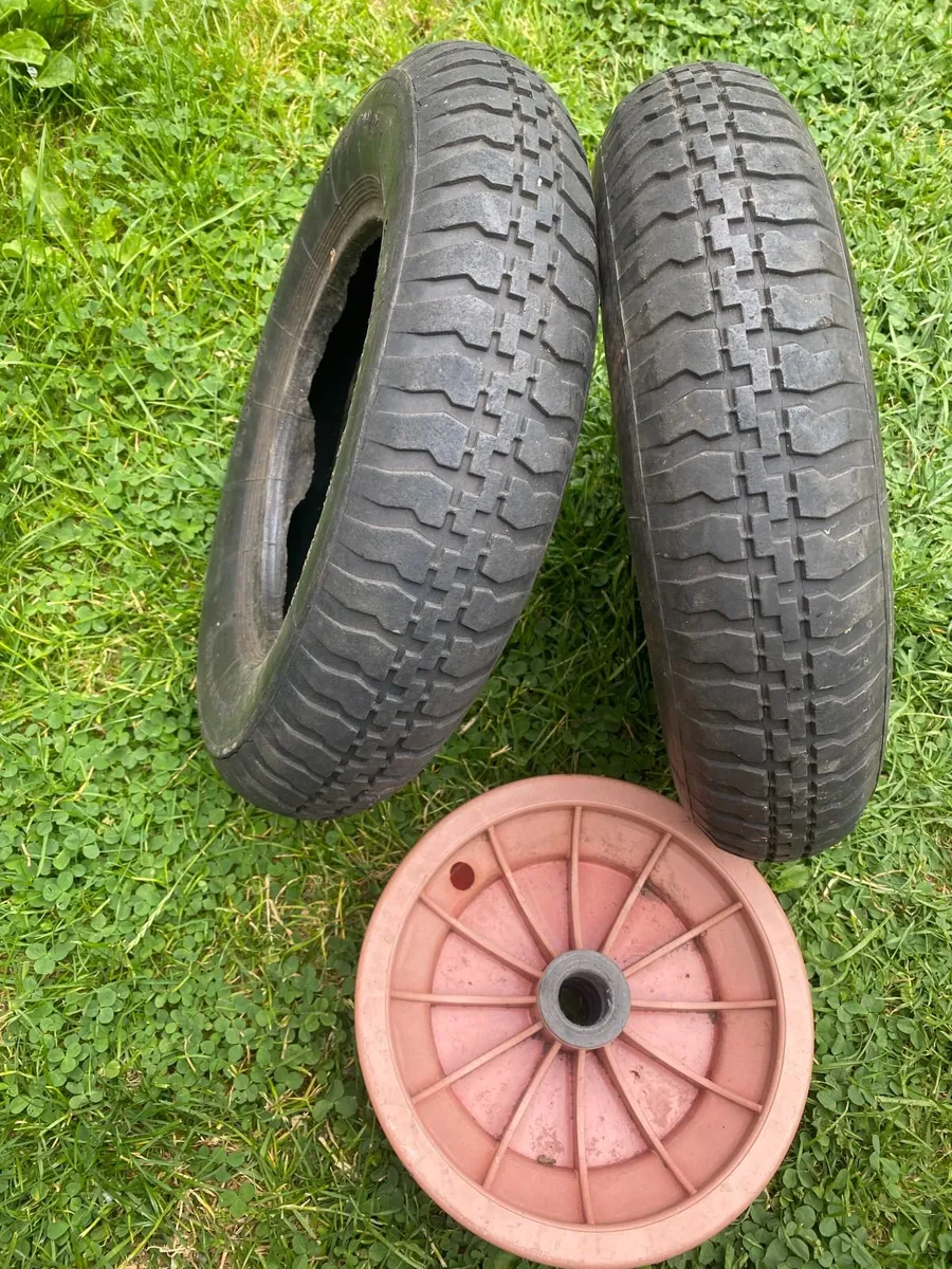 2 x Wheelbarrow wheels 3.50 - 8 Spares Repairs - Image 4