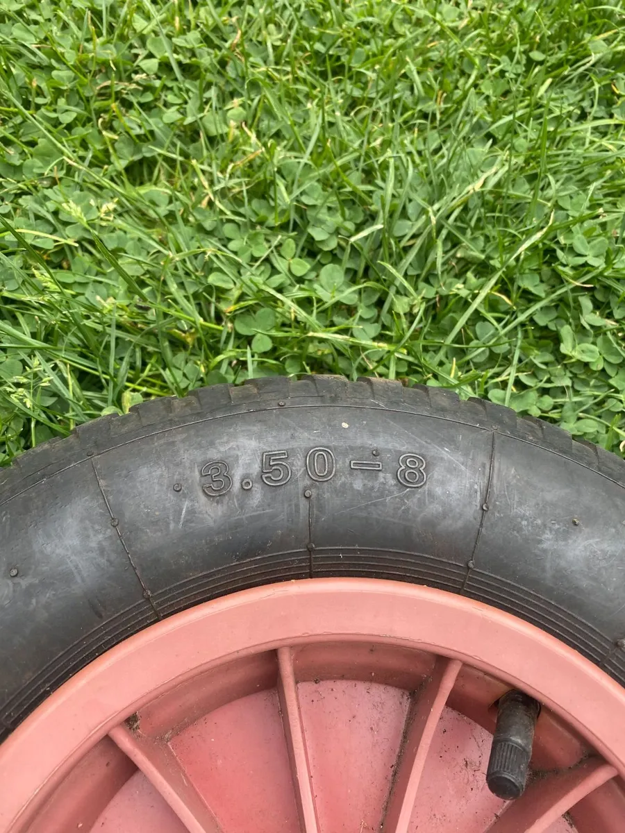 2 x Wheelbarrow wheels 3.50 - 8 Spares Repairs - Image 3