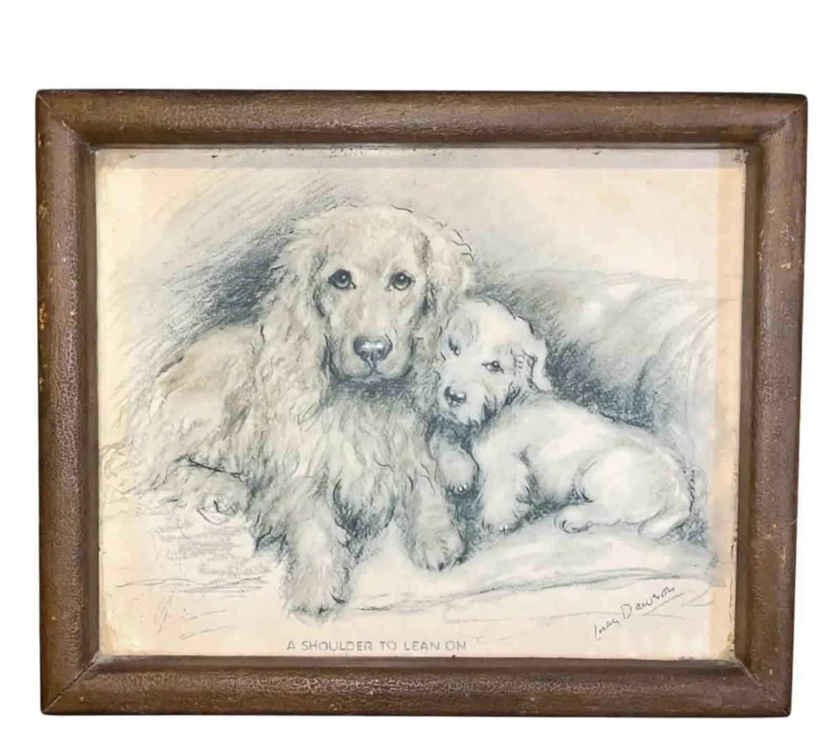 A should to lean on vintage wall hanging - Image 1