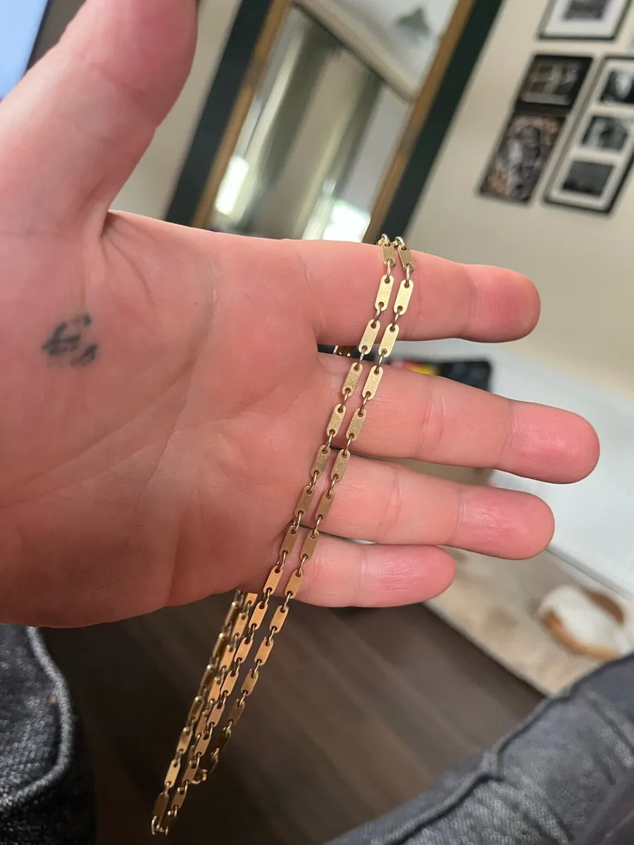9ct gold 28” chain 20.15g - Image 2