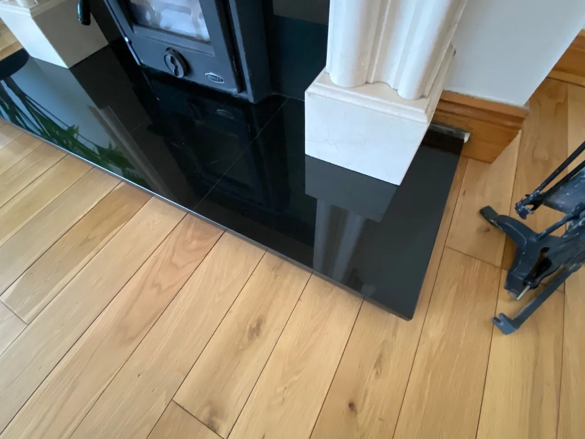 Natural Marble Fireplace, Mirror & Henley Apollo 7 - Image 3