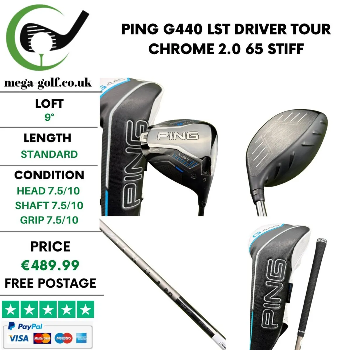 Ping G440 LST Driver / 9° / Stiff - Image 1