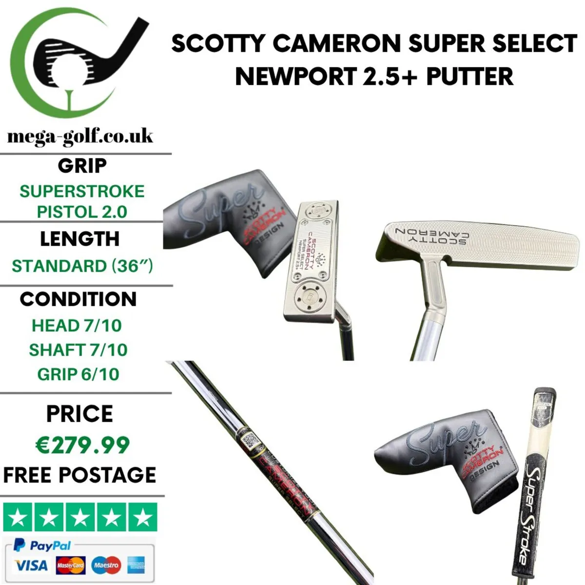 Scotty Cameron Super Select Newport 2.5+ Putter - Image 1