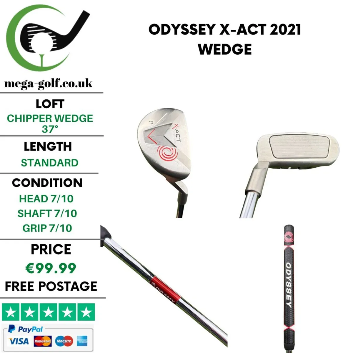 Odyssey X-Act 2021 Wedge Chipper 37° / Wedge - Image 1