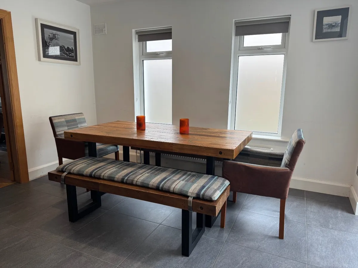 Dining Room Table, Chairs and Benches - Image 2