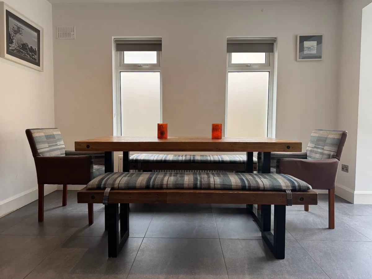 Dining Room Table, Chairs and Benches - Image 3