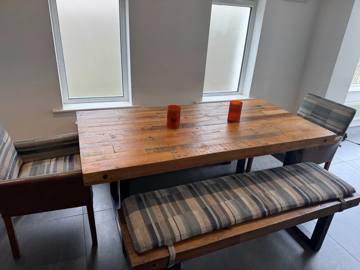 Dining Room Table, Chairs and Benches - Image 4