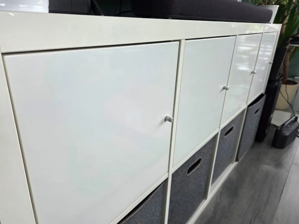 Ikea kallax white gloss unit - Image 4