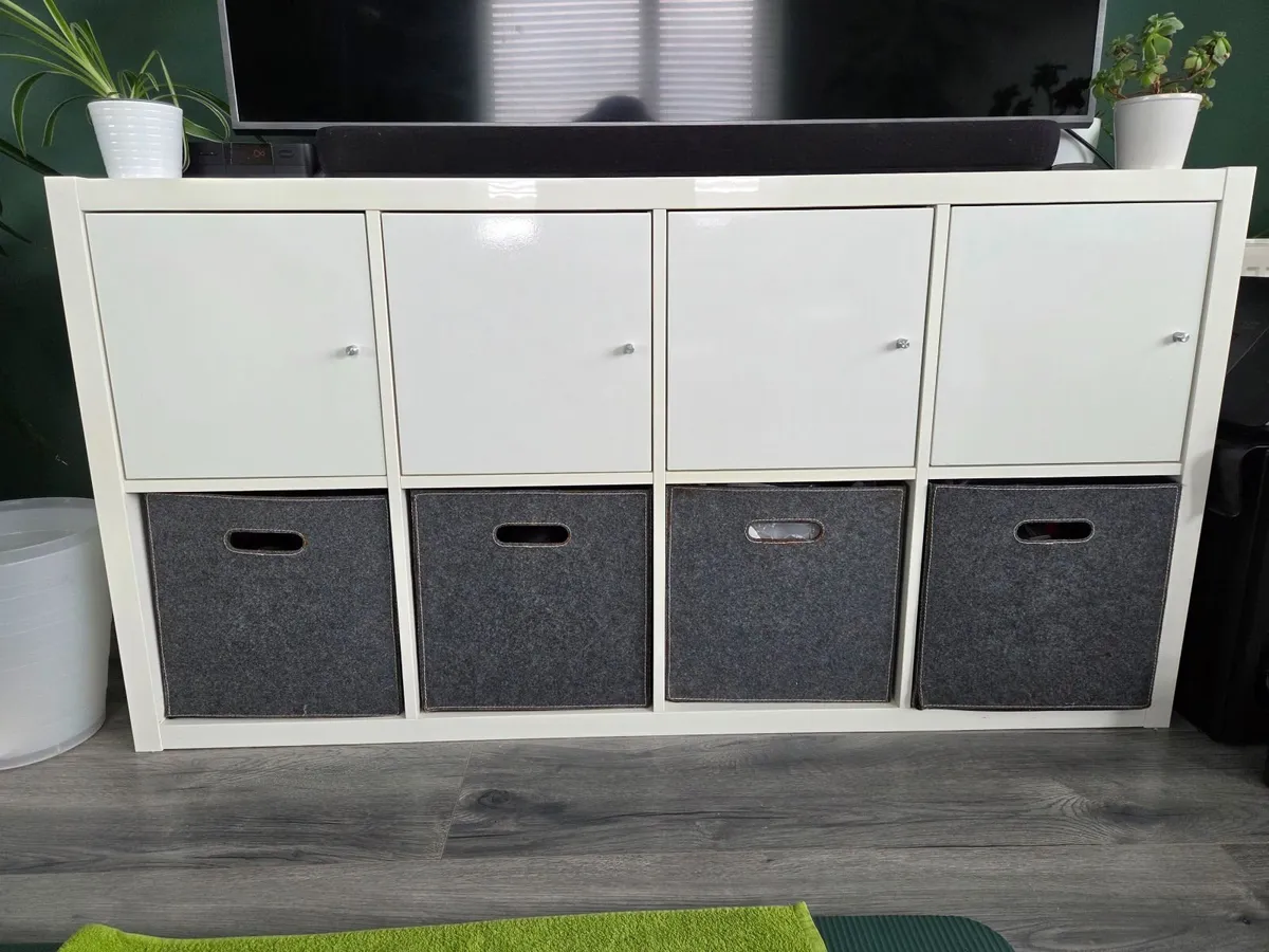 Ikea kallax white gloss unit - Image 1