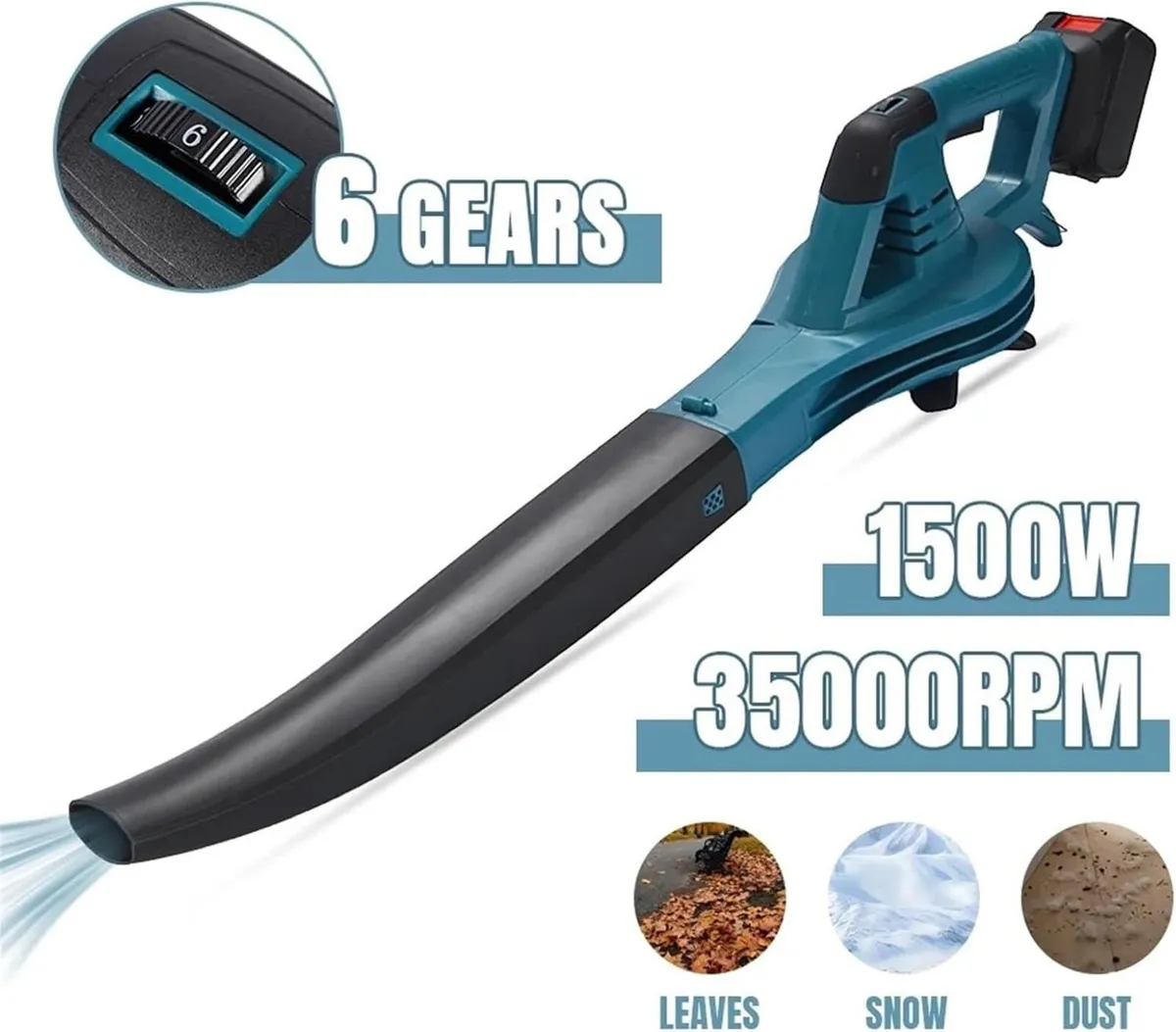 Cordless Electric Air Blower – Leaf, Snow & Debris - Image 3