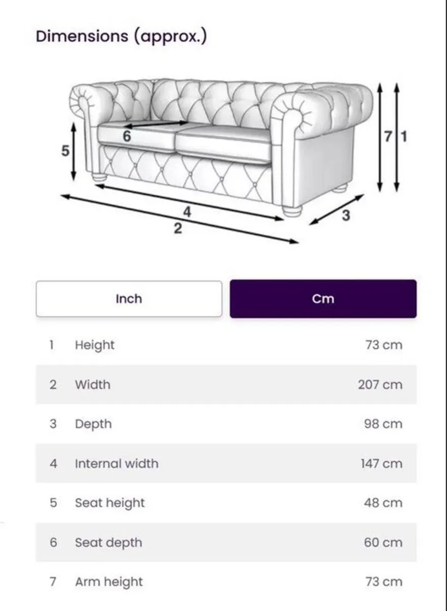 3 Seater sofa - Image 3