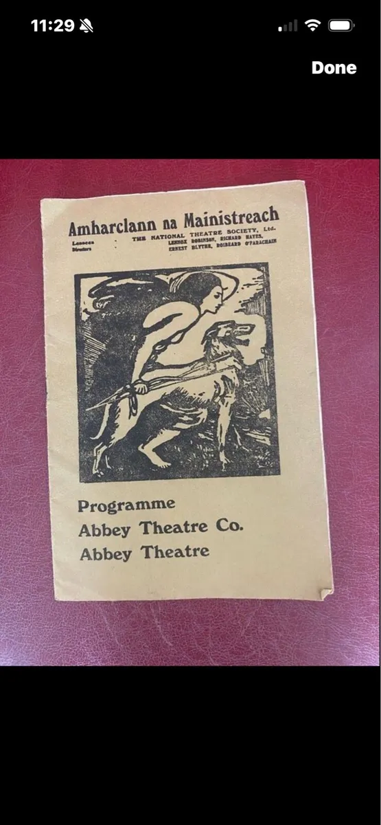 Vintage Abbey Theatre Programme - Image 1