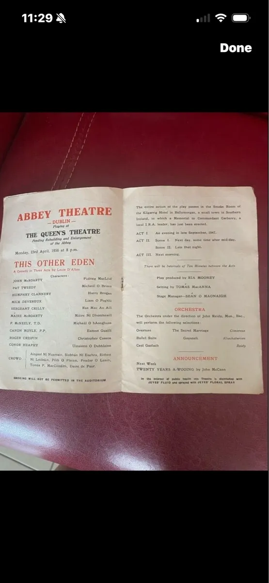 Vintage Abbey Theatre Programme - Image 4