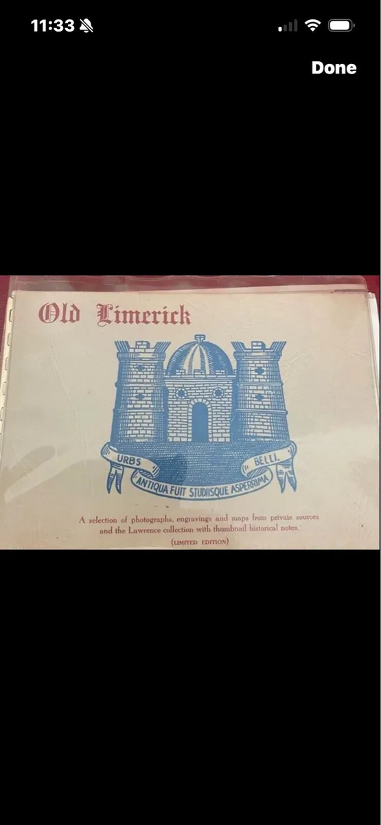 Vintage  Old Limerick Book - Image 2