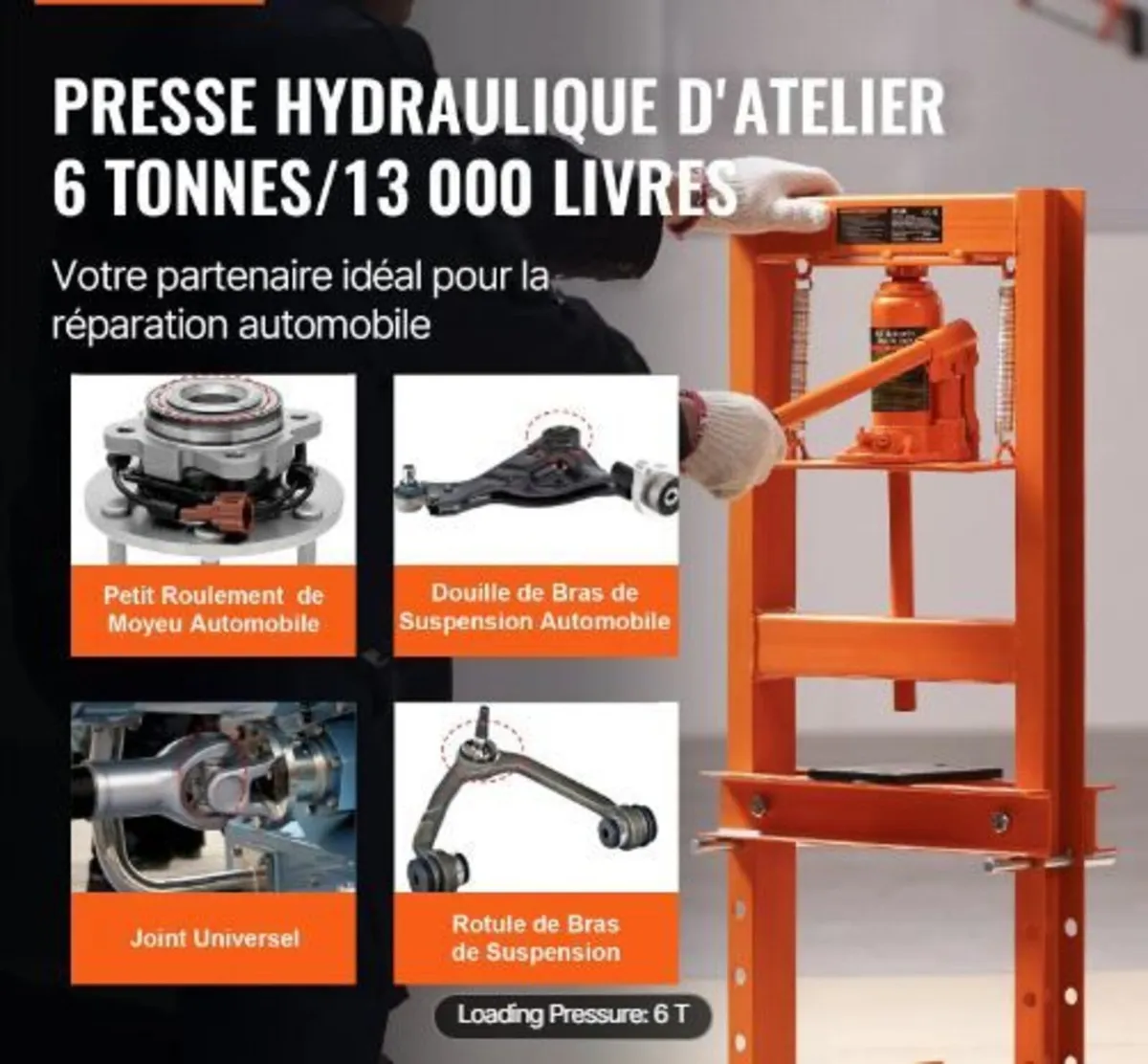 Hydraulic Shop Press 6 Ton - Image 3
