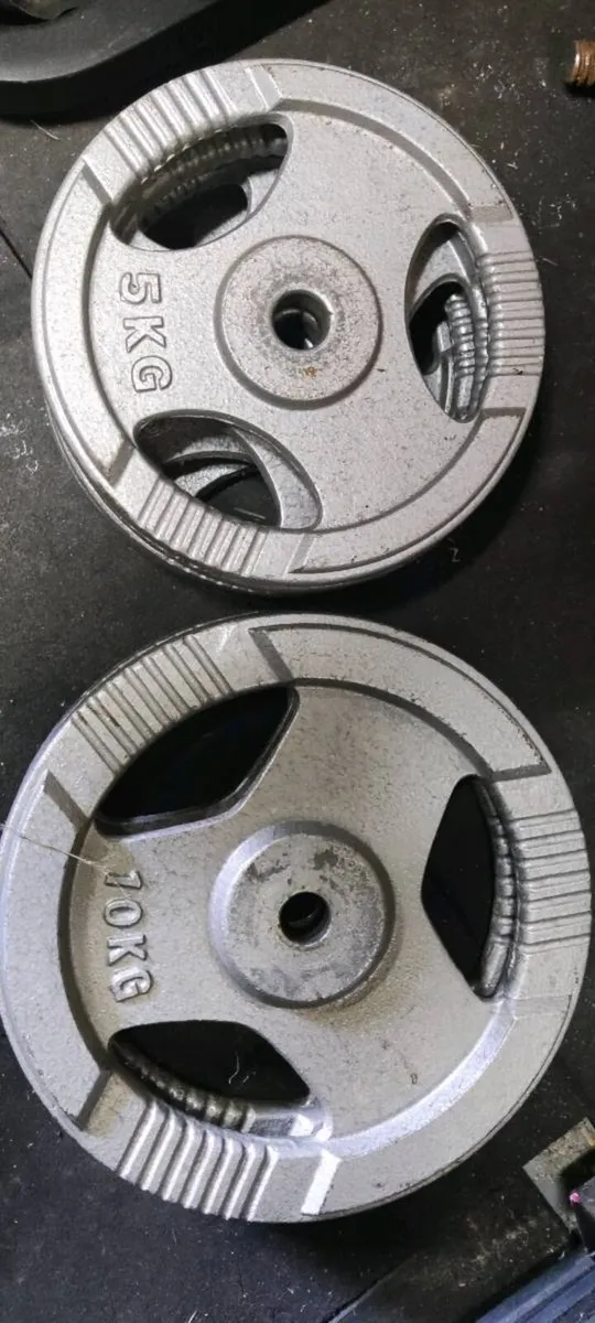 40KG Cast Iron Tri-Grip Weight  Plates