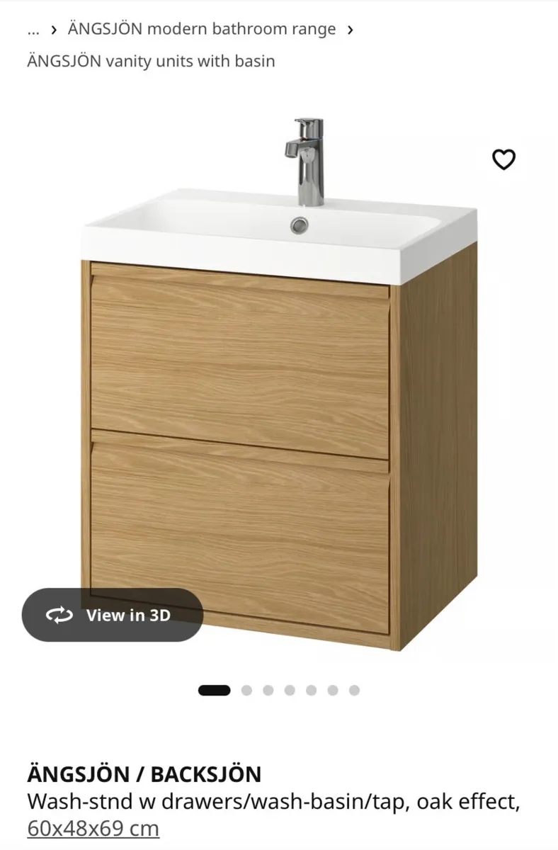 Bathroom sink and drawer unit - Image 1