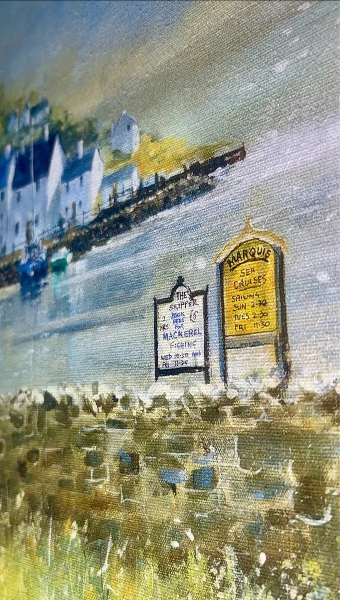 Lovely large  painting- quality piece - Image 4