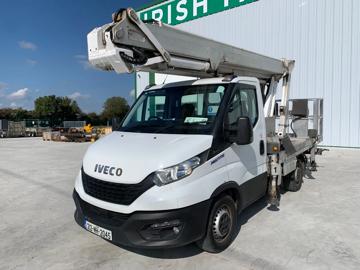2021 IVECO DAILY 3.5T CHERRY PICKER HOIST FOR AUCT - Image 1